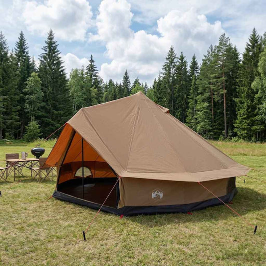 Family Tent 10-Person Brown Polycotton