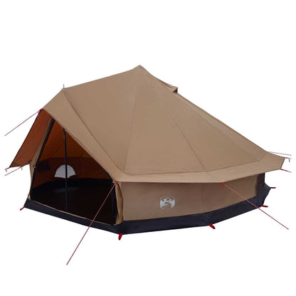 Family Tent 10-Person Brown Polycotton