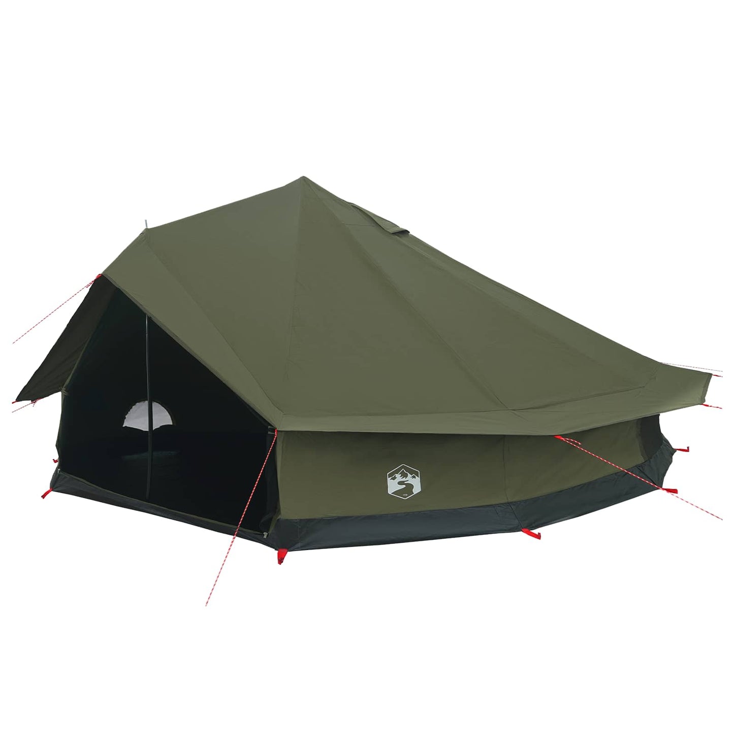 Family Tent Army Green 12-Person Polycotton