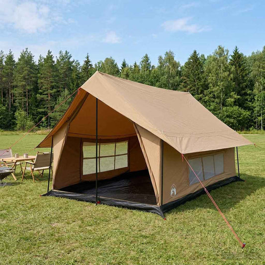 Cabin Tent Brown 340 x 246 x 210 cm Polycotton