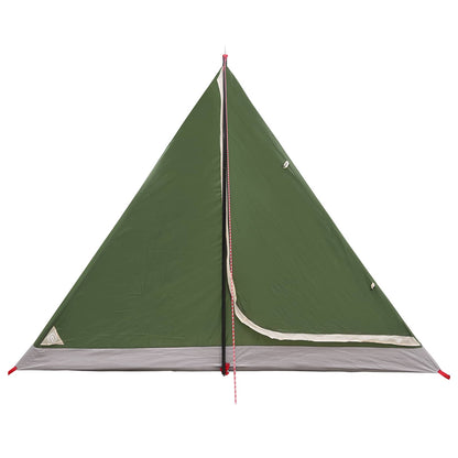 Backpacking Tent Green 4-Person 185T Polyester with PU Coating