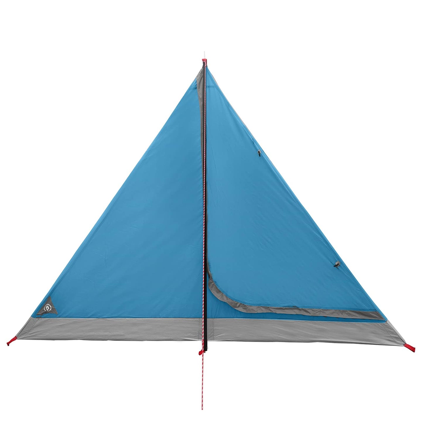 Backpacking Tent Blue 4-Person 185T Polyester with PU Coating