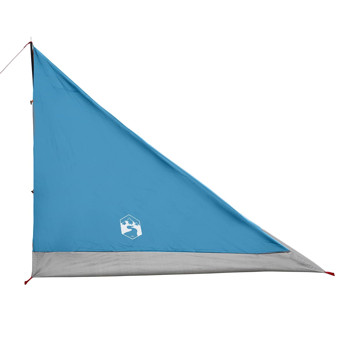 Backpacking Tent Blue 4-Person 185T Polyester with PU Coating