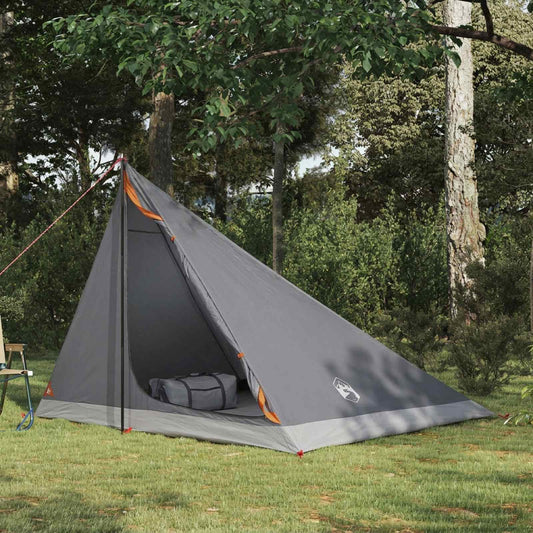 Backpacking Tent 4-Person Grey and Orange