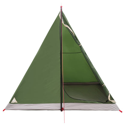 Backpacking Tent Green 2-Person 185T Polyester with PU Coating