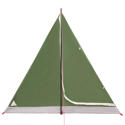 Backpacking Tent Green 2-Person 185T Polyester with PU Coating