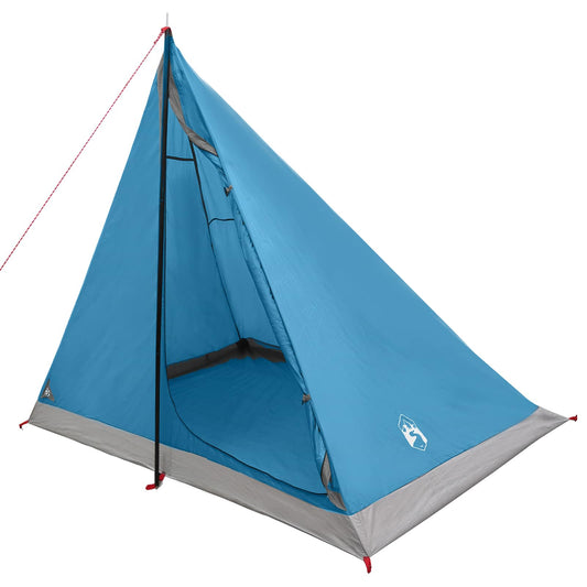 Backpacking Tent 2-Person Blue 185T Polyester with PU Coating