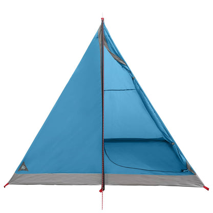 Backpacking Tent Blue 2-Person 185T Polyester with PU Coating