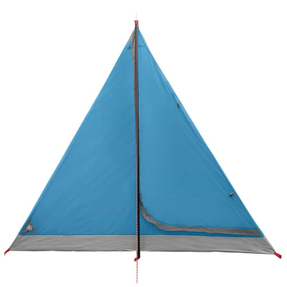 Backpacking Tent Blue 2-Person 185T Polyester with PU Coating