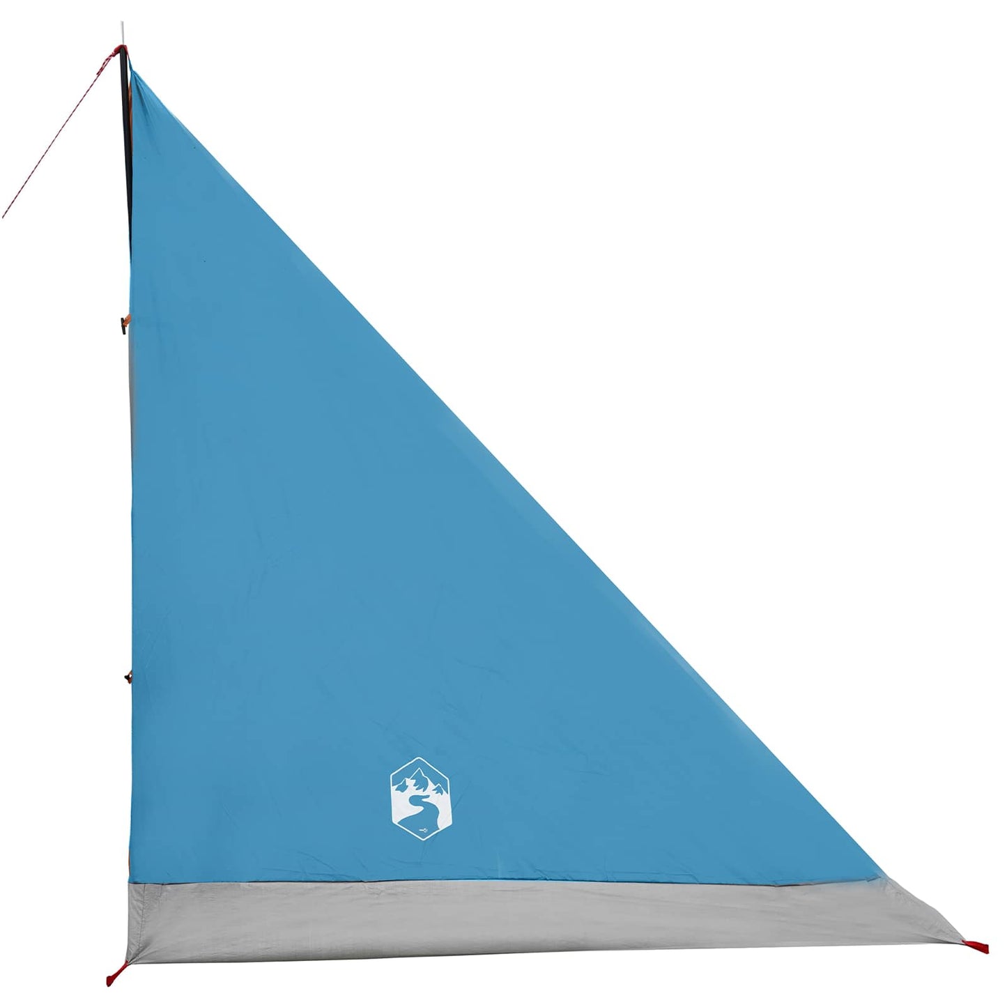 Backpacking Tent Blue 2-Person 185T Polyester with PU Coating