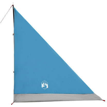 Backpacking Tent Blue 2-Person 185T Polyester with PU Coating