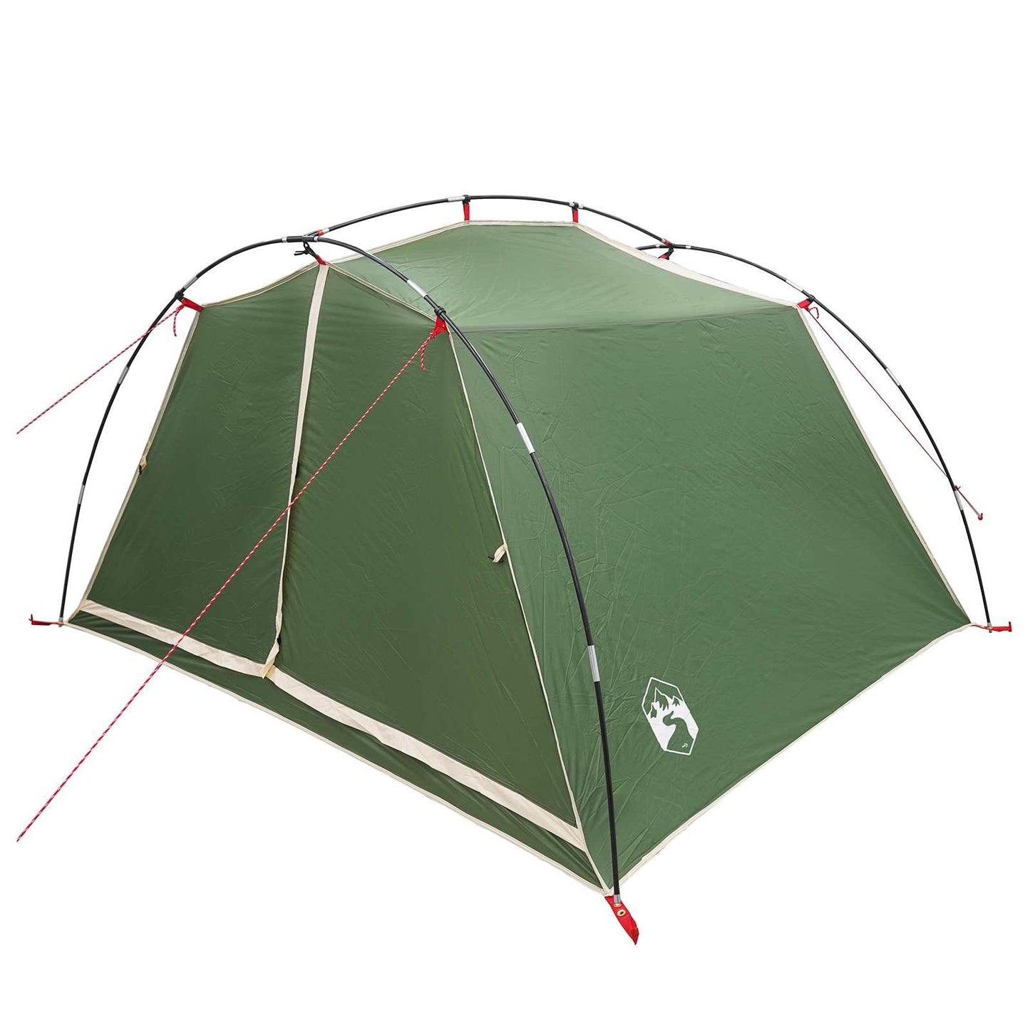 Tunnel Tent Green 4-Person 185T Polyester with PU Coating