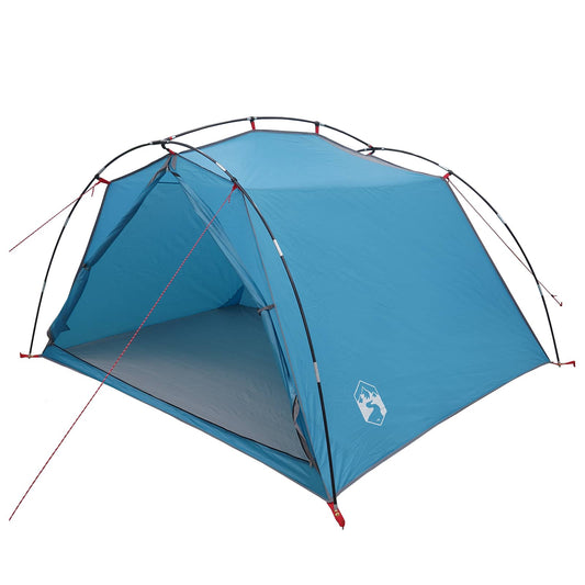 Tunnel Tent 4-Person Blue 185T Polyester with PU Coating