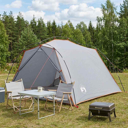 Tunnel Tent 4-Person Grey and Orange