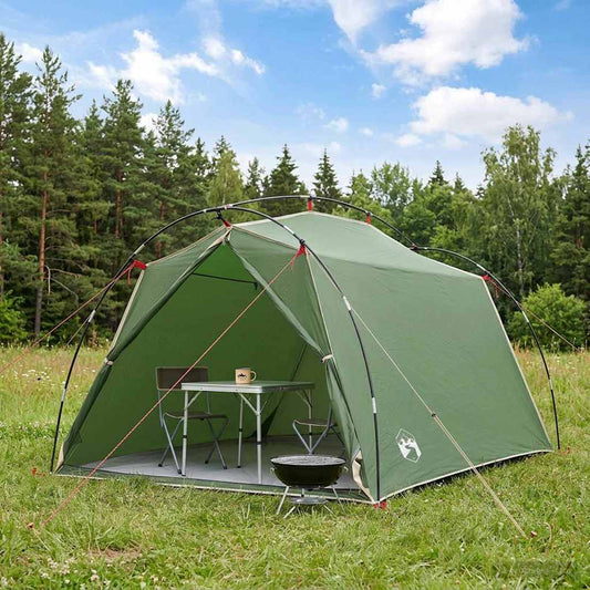 Tunnel Tent 2-Person Green 185T Polyester with PU Coating