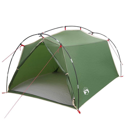 Tunnel Tent 2-Person Green 185T Polyester with PU Coating