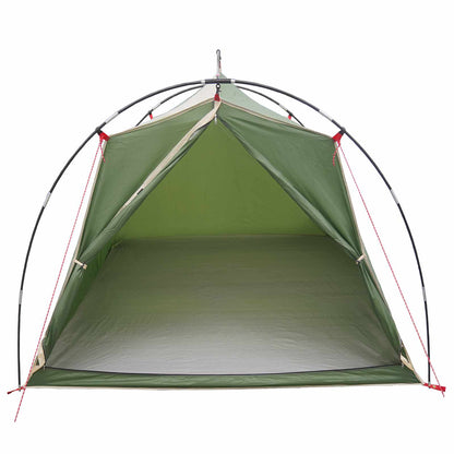 Tunnel Tent 2-Person Green 185T Polyester with PU Coating