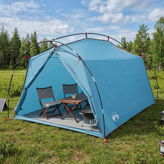 Tunnel Tent 2-Person Blue 185T Polyester with PU Coating