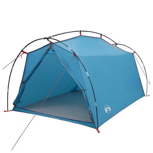 Tunnel Tent 2-Person Blue 185T Polyester with PU Coating