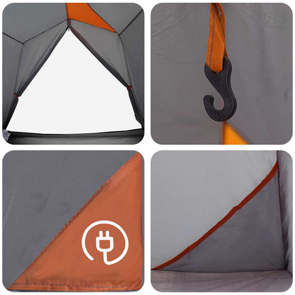 Tunnel Tent 2-Person Grey and Orange