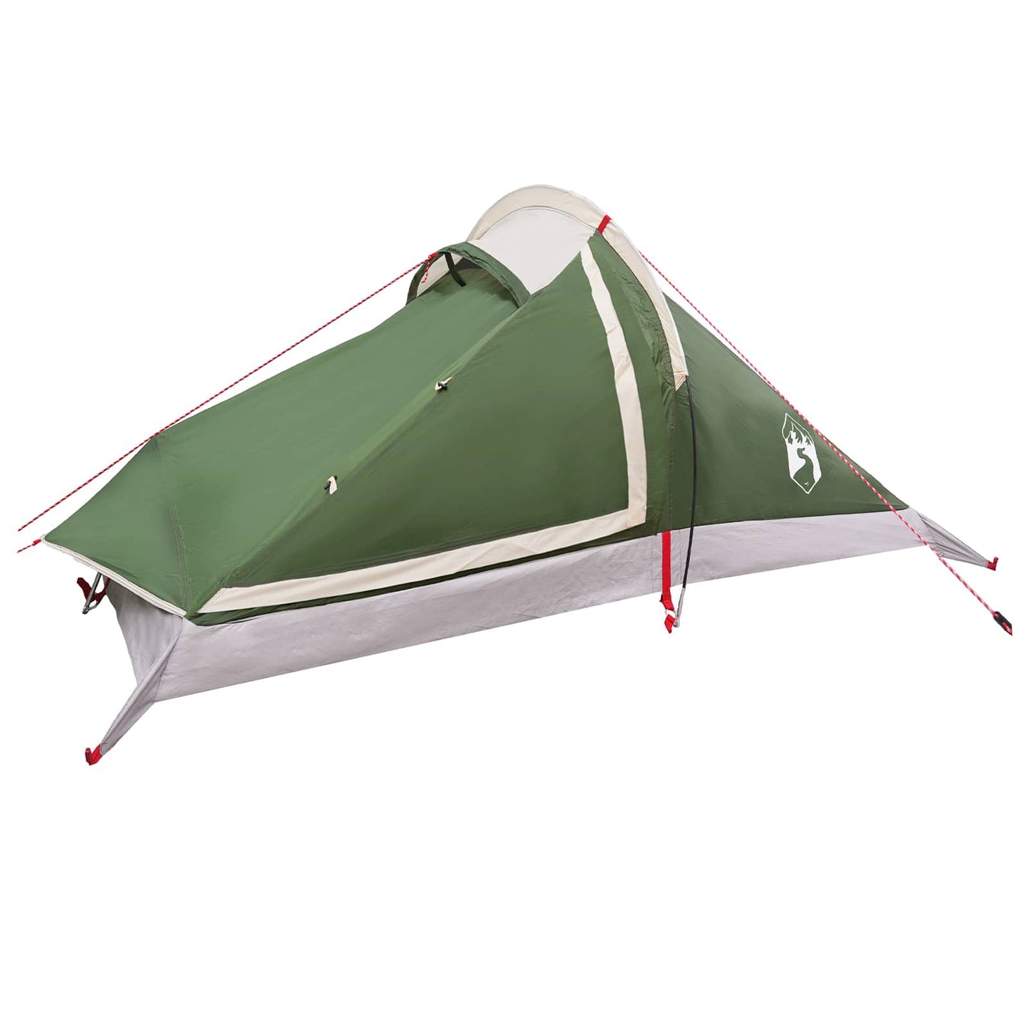 Backpacking Tent 4-Person Green 185T Polyester with PU Coating