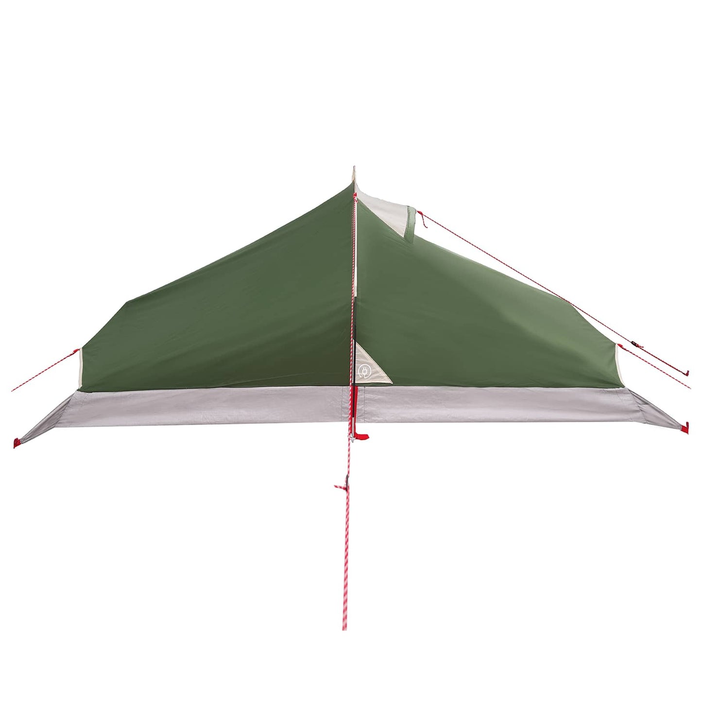 Backpacking Tent 4-Person Green 185T Polyester with PU Coating