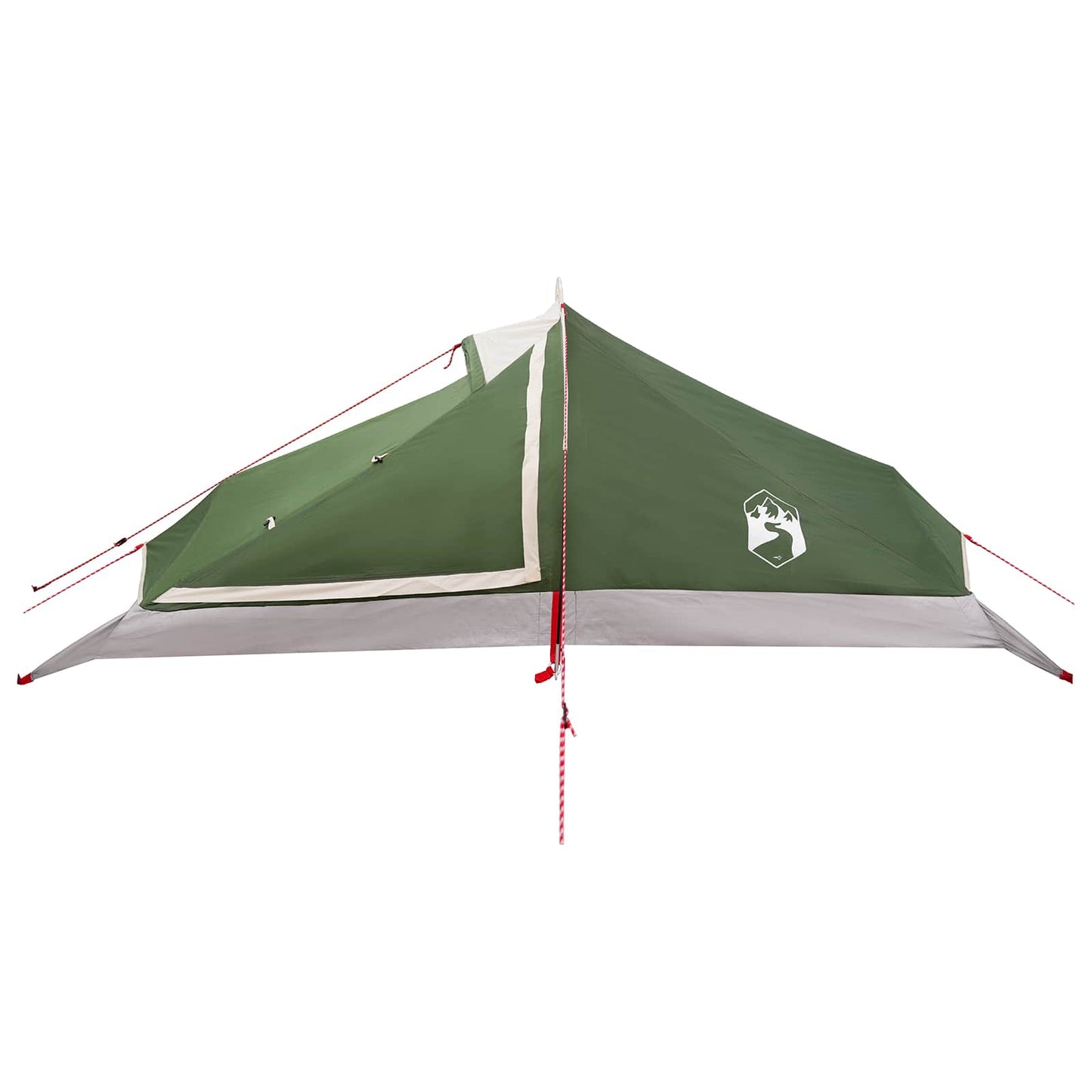 Backpacking Tent 4-Person Green 185T Polyester with PU Coating