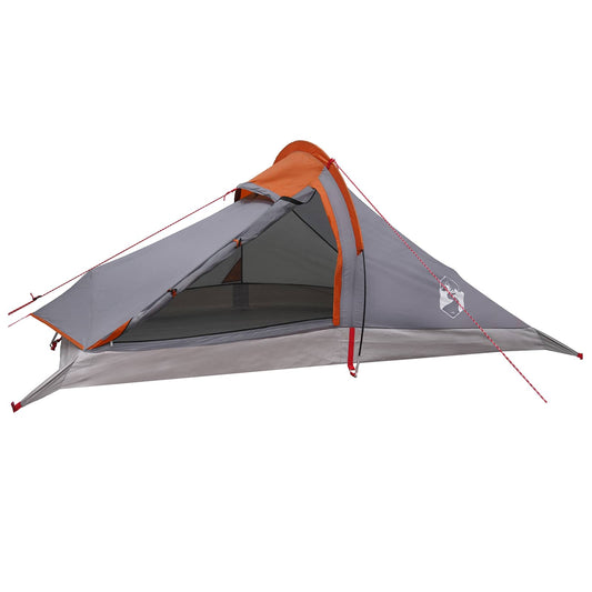 Backpacking Tent 4-Person Grey and Orange