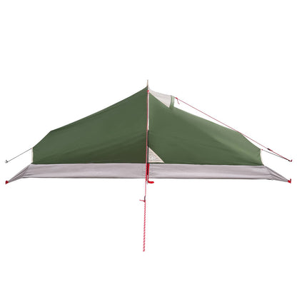 Backpacking Tent Green 2-Person 185T Polyester with PU Coating