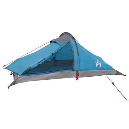 Backpacking Tent 2-Person Blue 185T Polyester with PU Coating