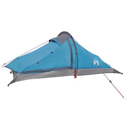 Backpacking Tent 2-Person Blue 185T Polyester with PU Coating