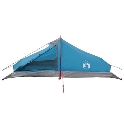 Backpacking Tent 2-Person Blue 185T Polyester with PU Coating