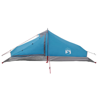 Backpacking Tent 2-Person Blue 185T Polyester with PU Coating
