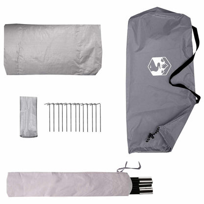 Backpacking Tent 2-Person Grey and Orange