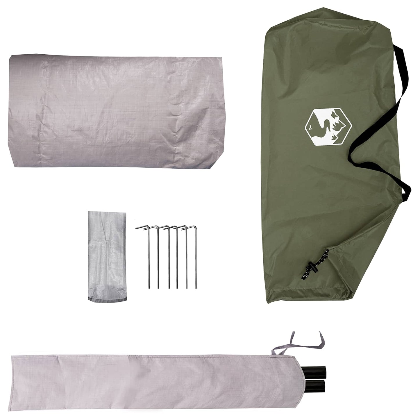 Backpacking Tent 4-Person Olive Green