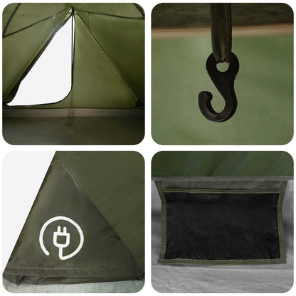 Backpacking Tent 4-Person Olive Green