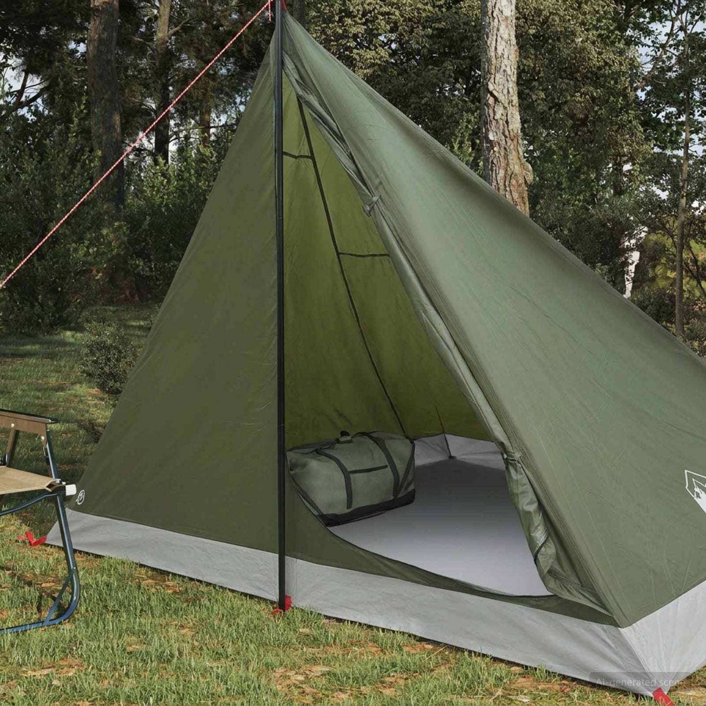 Backpacking Tent 4-Person Olive Green