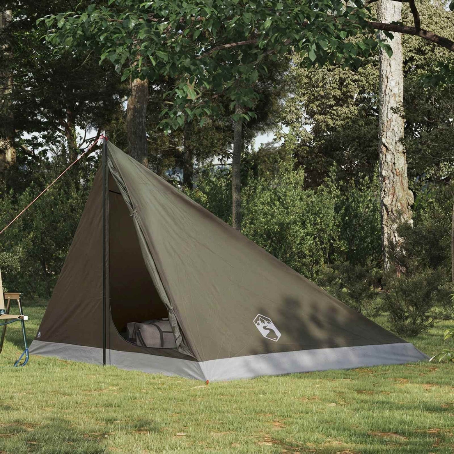 Backpacking Tent Brown and Grey 4-Person