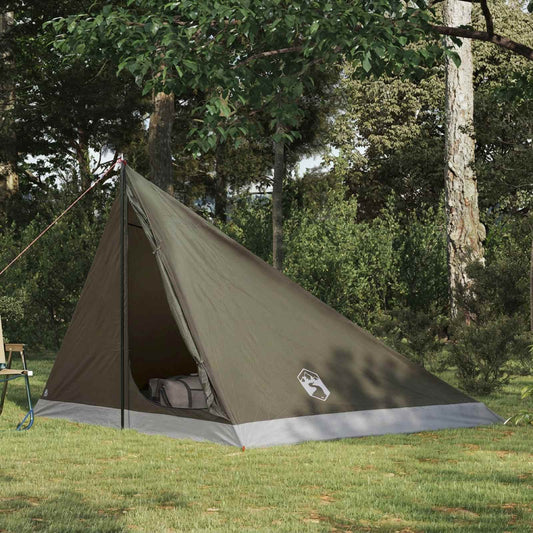 Backpacking Tent 4-Person Brown and Grey