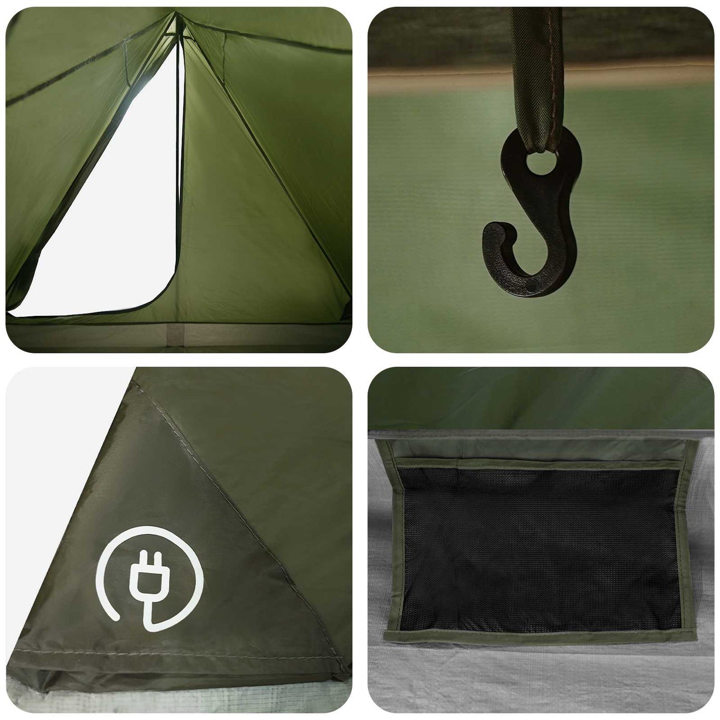 Backpacking Tent Olive Green 2-Person
