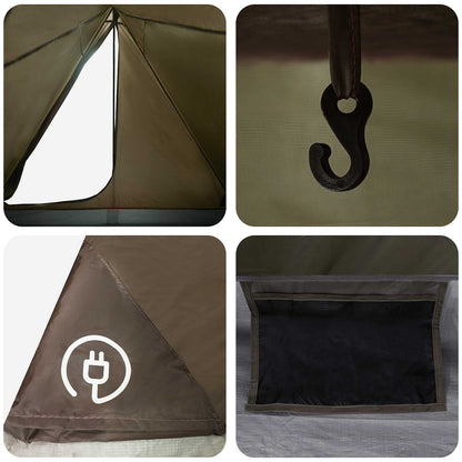 Backpacking Tent 2-Person Brown and Grey
