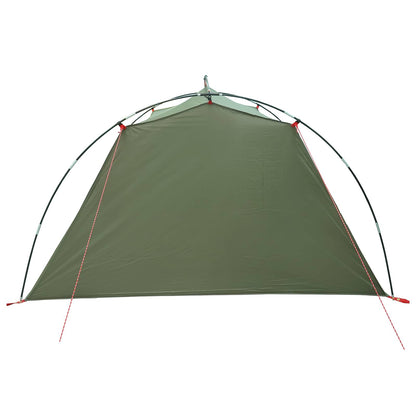 Tunnel Tent 4-Person Olive Green 185T Polyester with PU Coating