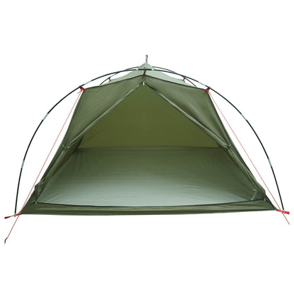 Tunnel Tent 4-Person Olive Green 185T Polyester with PU Coating