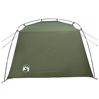 Tunnel Tent 4-Person Olive Green 185T Polyester with PU Coating