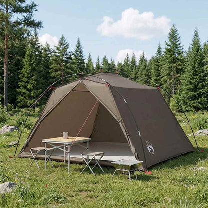 Tunnel Tent 4-Person Brown and Grey