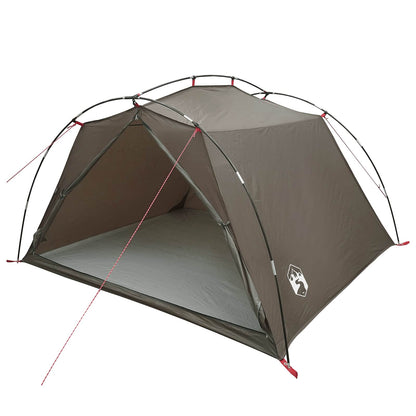 Tunnel Tent 4-Person Brown and Grey