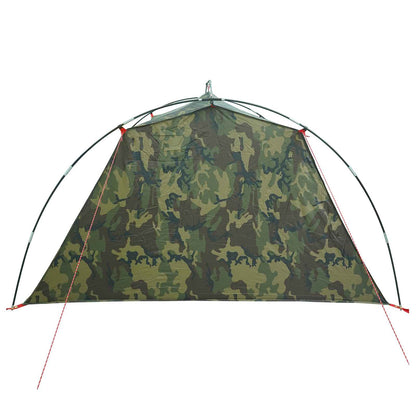 Tunnel Tent 4-Person Camouflage 185T Polyester with PU Coating