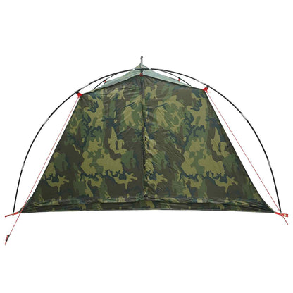 Tunnel Tent 4-Person Camouflage 185T Polyester with PU Coating