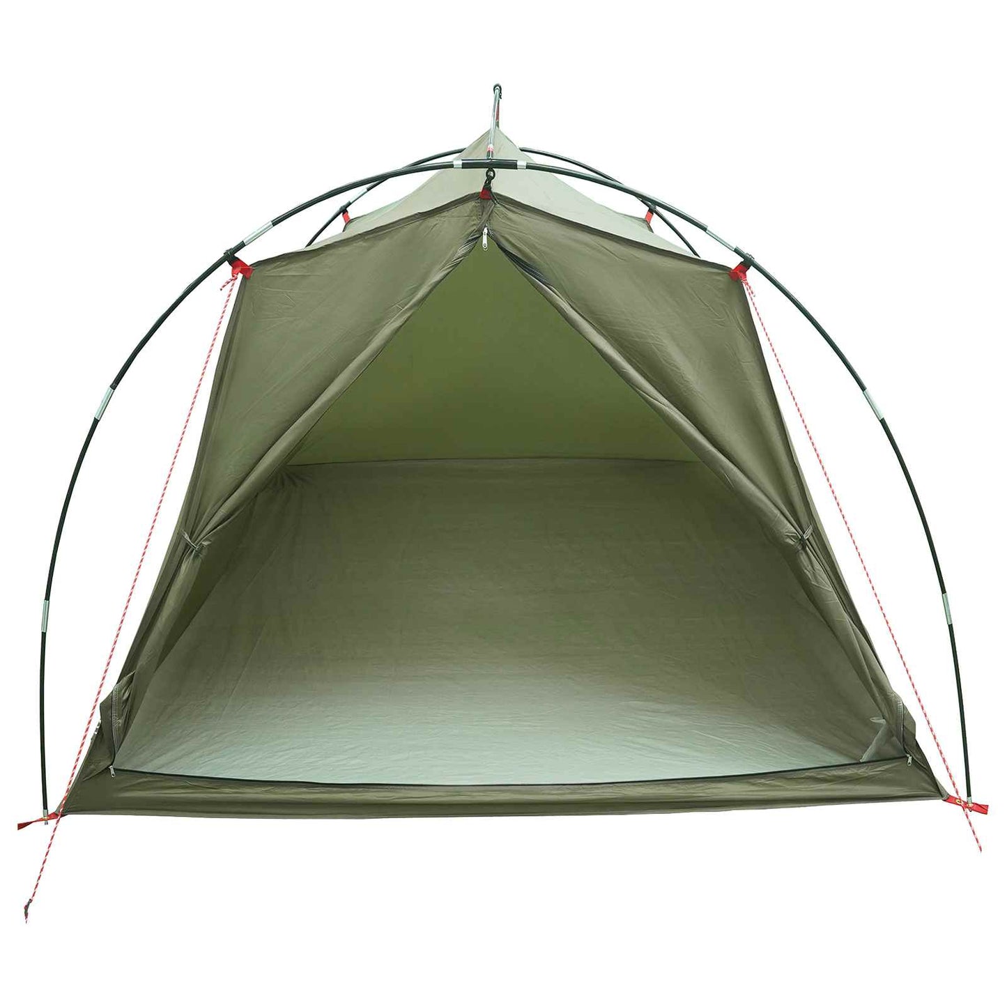 Tunnel Tent 2-Person Olive Green 185T Polyester with PU Coating