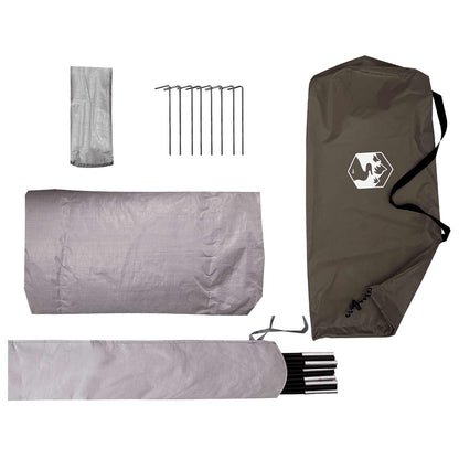 Tunnel Tent 2-Person Brown and Grey